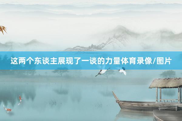 这两个东谈主展现了一谈的力量体育录像/图片
